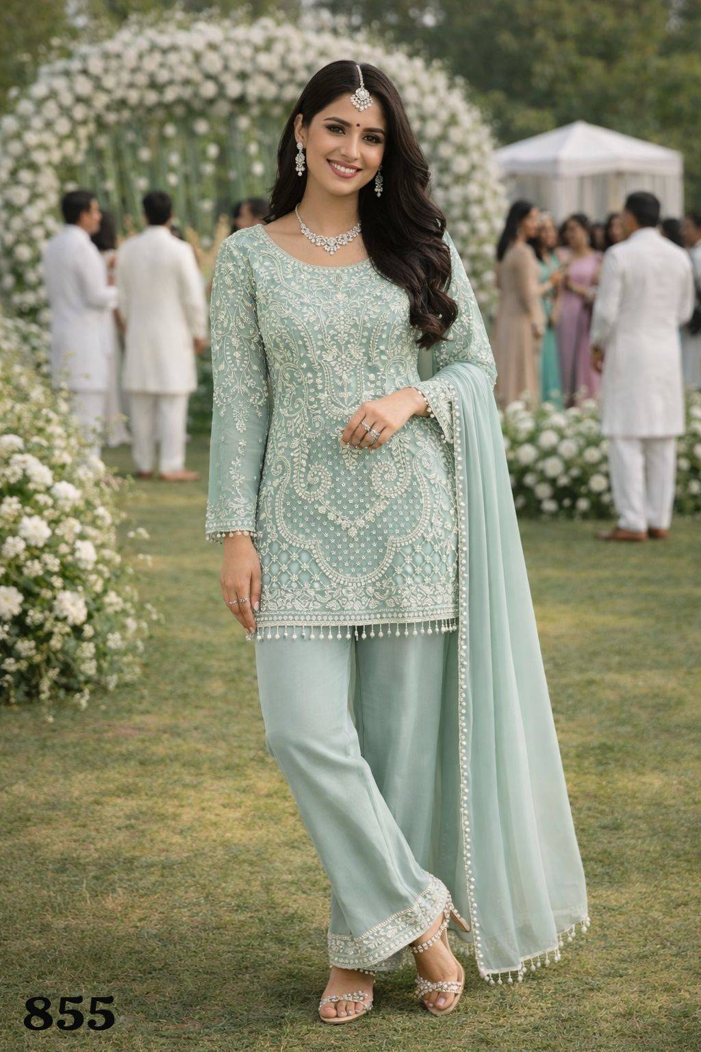 Mrudangi Beads Salwar kameez wholesale market in India
